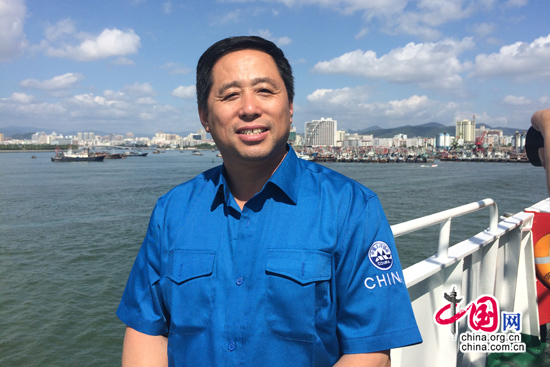 ，“大洋一号”船船长曹业政接受中国网记者专访